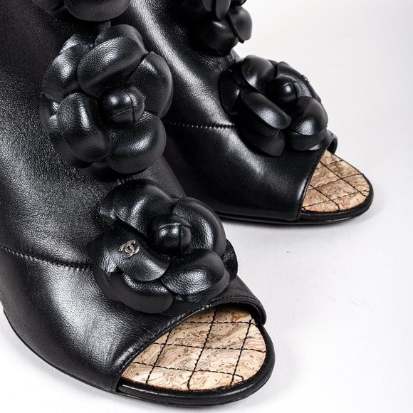 Chanel Camellia Wedge Booties - Picture 6 of 10